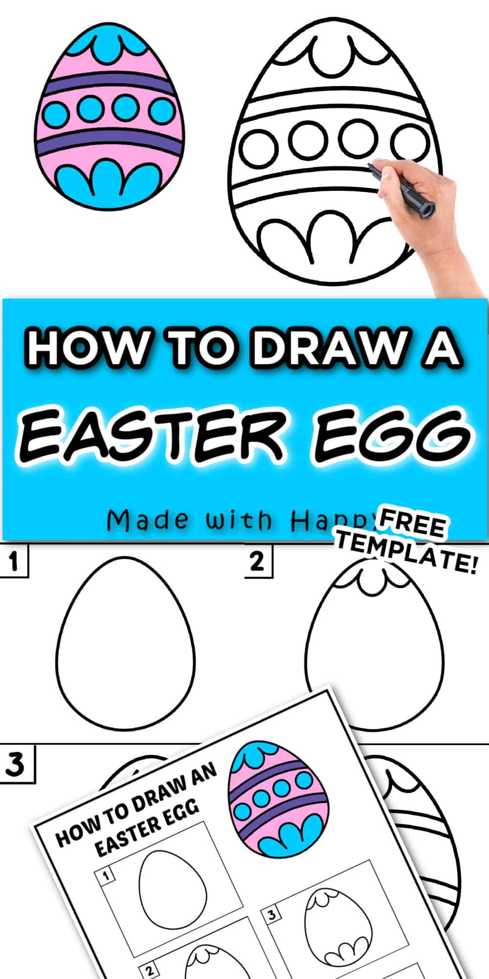 how to draw Easter Eggs
