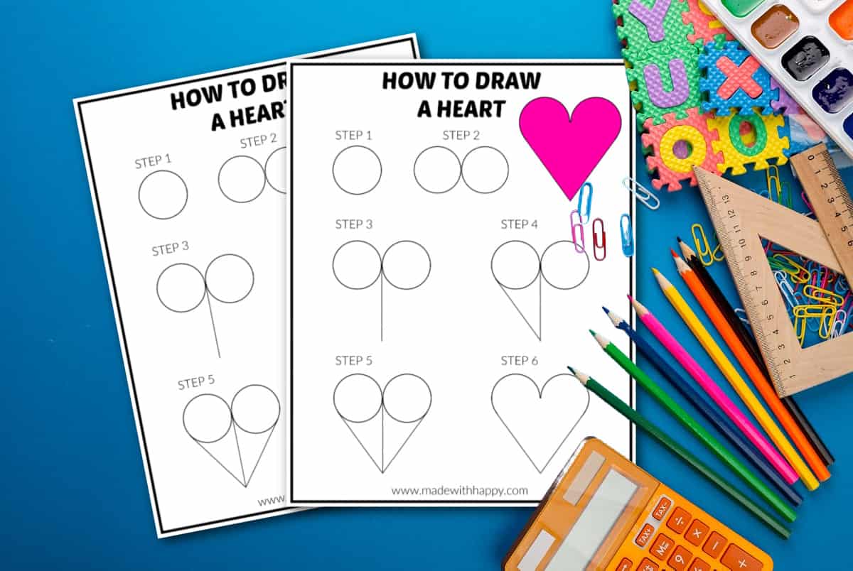 how to draw heart