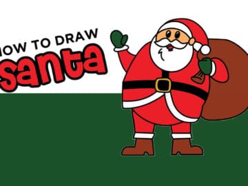 how to draw santa