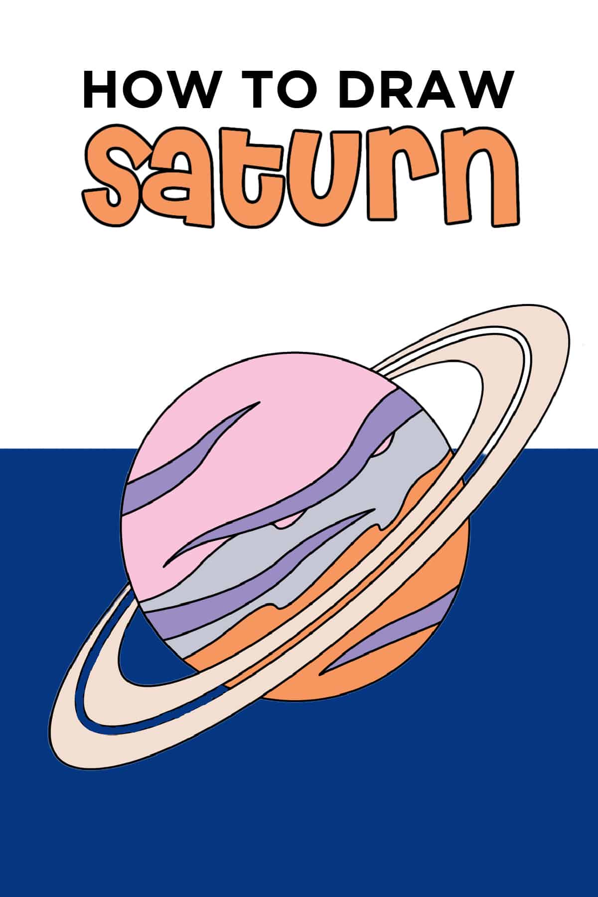 how to draw saturn