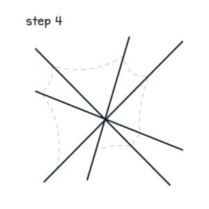 how to draw spider web step 4