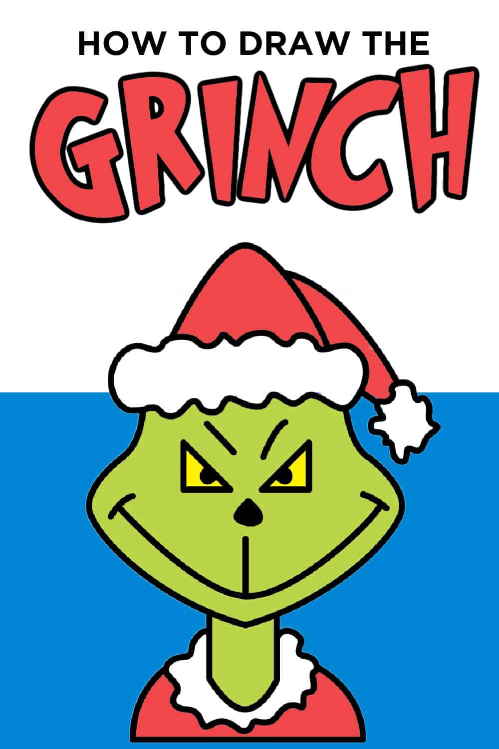 How to Draw the Grinch Face