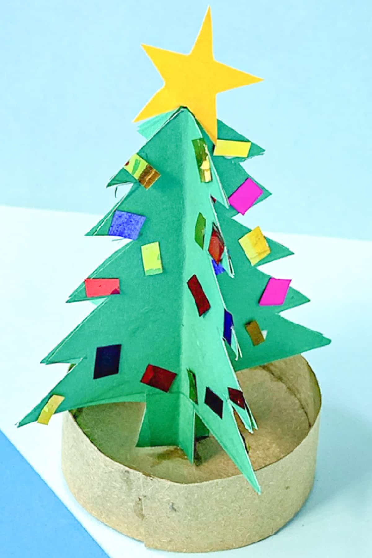 how to make 3d Christmas tree