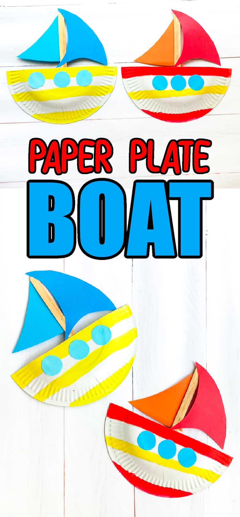 how to make a boat out of paper plate