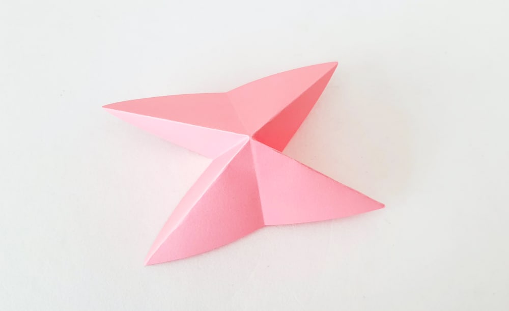 how to make a butterfly origami step 6