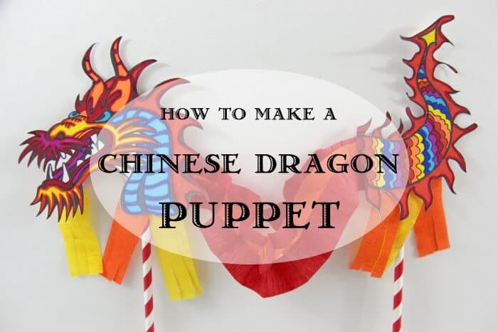 Chinese Dragon Puppet | Preschool Crafts | Chinese Kids Crafts | Dragon Puppet | www.madewithHAPPY.com