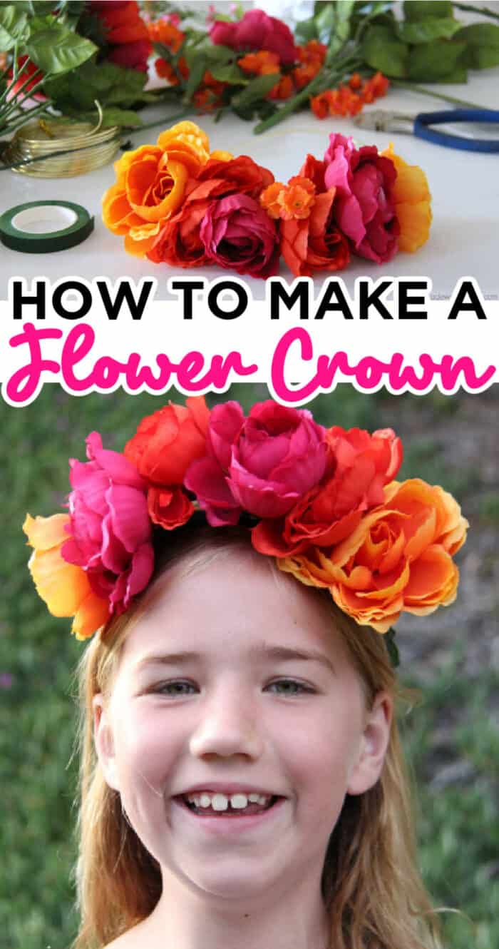 how to make a flower crown