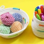 How to make a no-sew rope bowl | Rope Crafting | www.madewithHAPPY.com