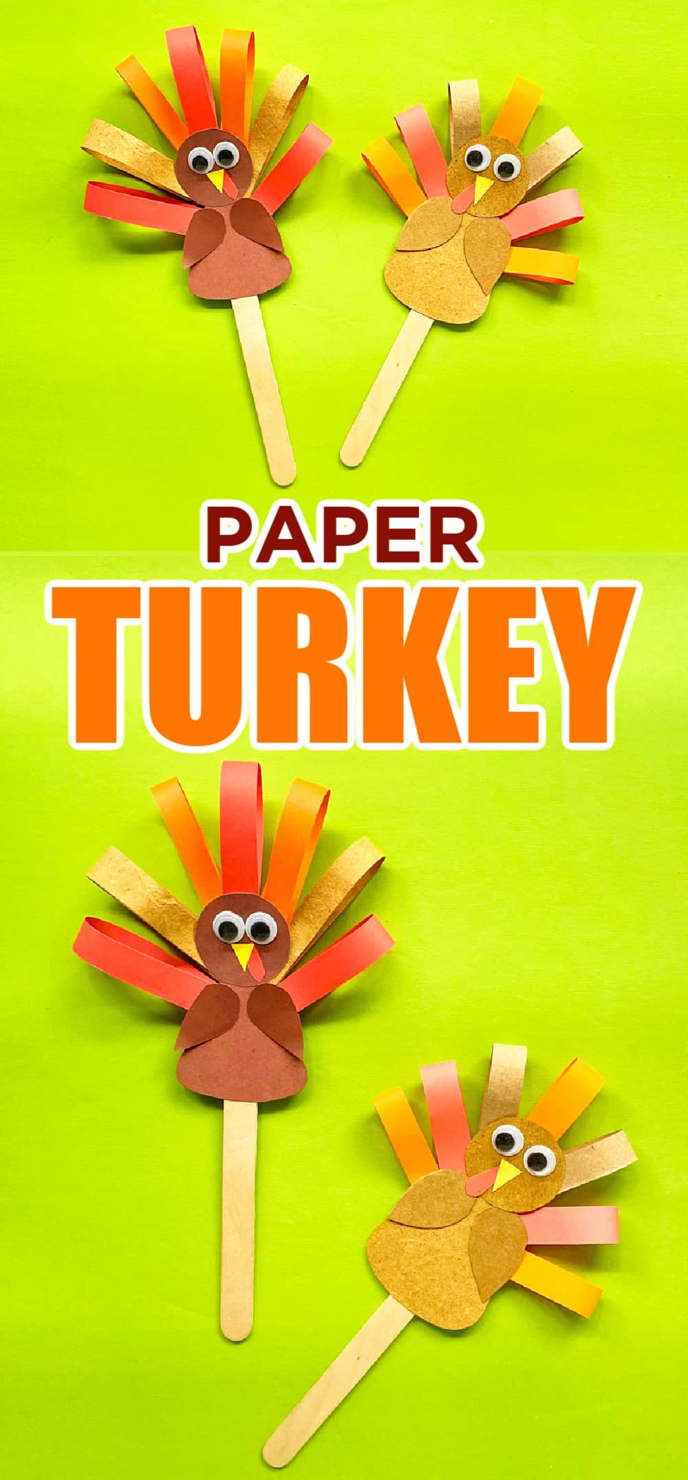 how to make a paper turkey