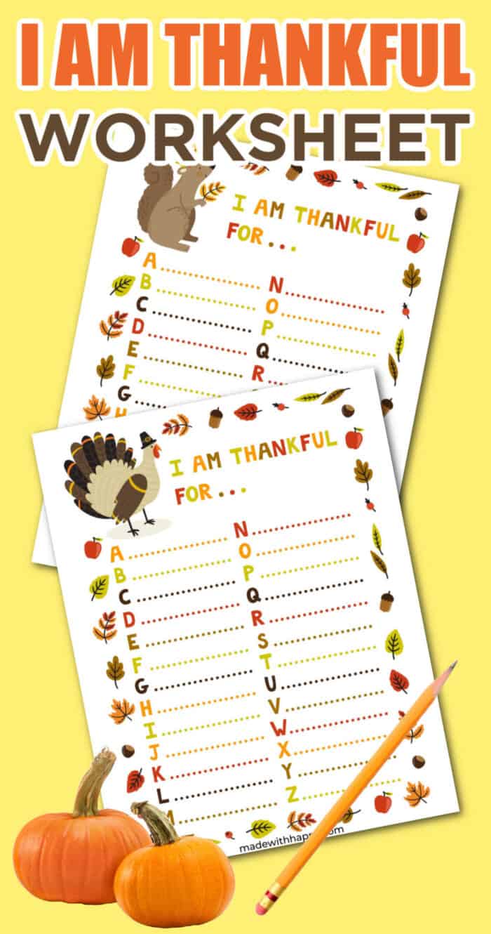 I am thankful for printables