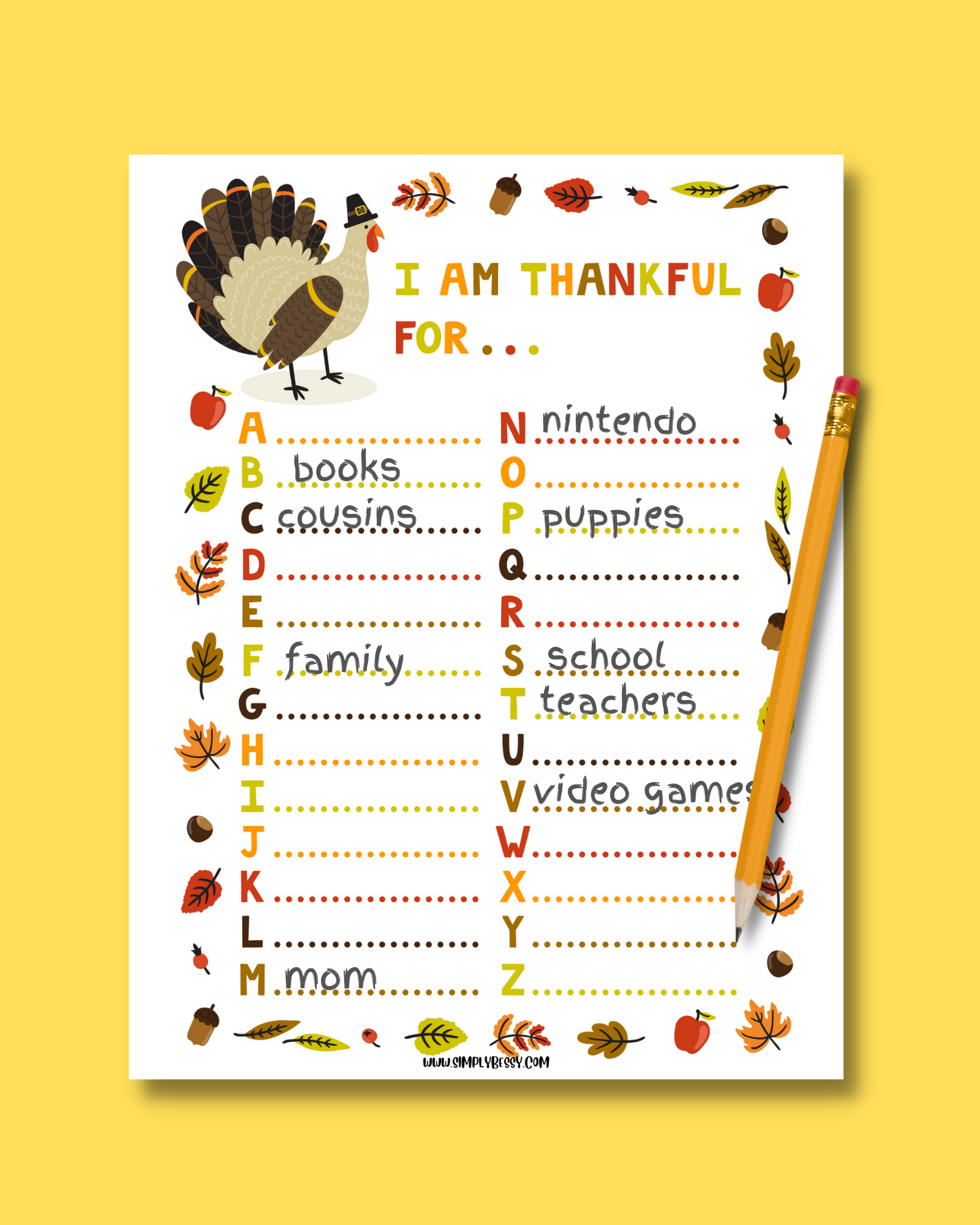 things to be thankful for 