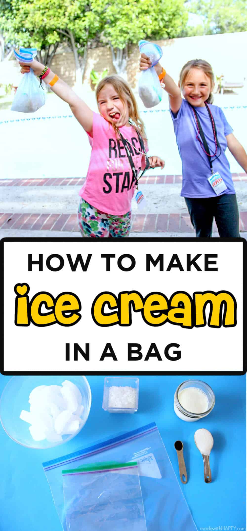 Ice Cream in a Bag for kids