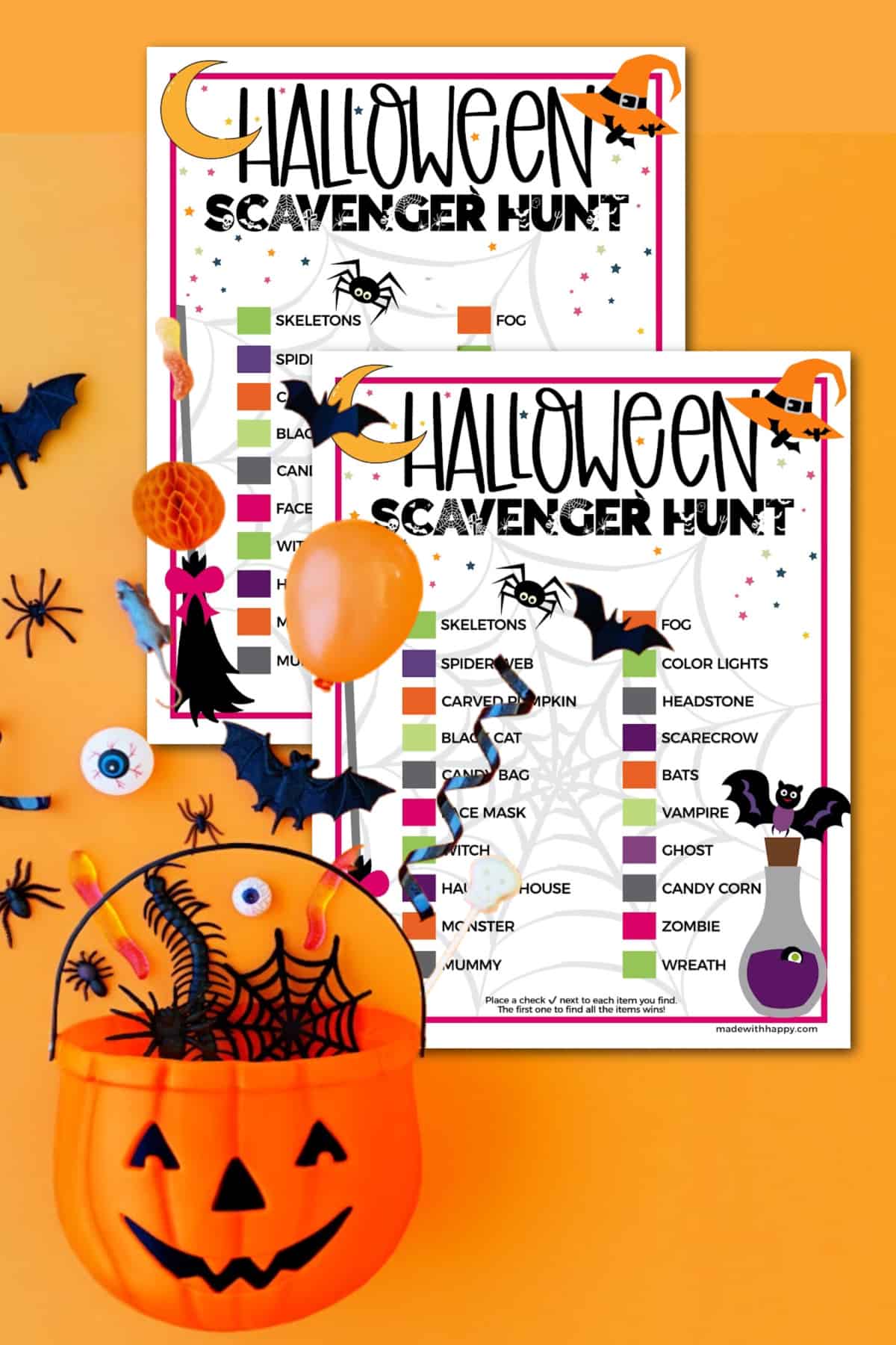 Ideas For halloween scavenger hunt