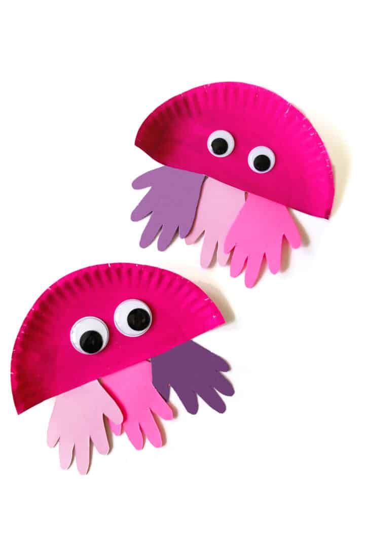 Paper Plate Jellyfish Made with HAPPY
