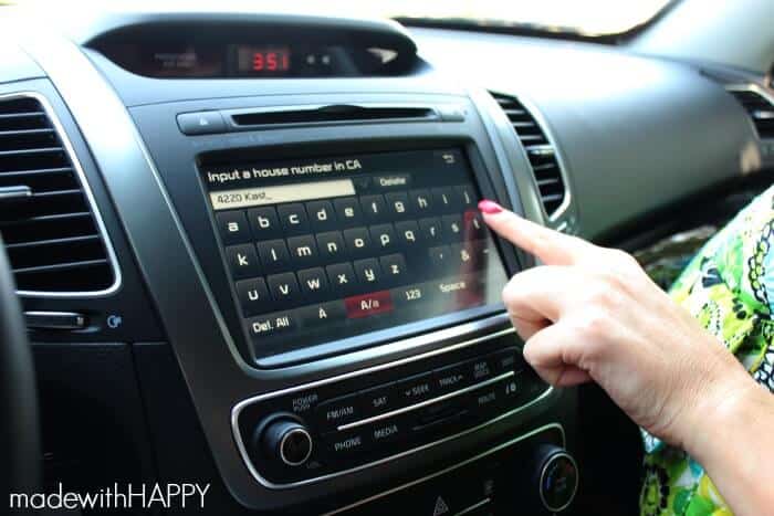 Kia Sorento Navigation Display