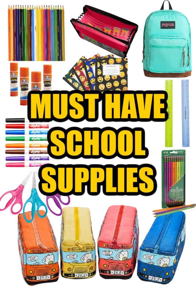 Must Have Kids School Supplies Made with Happy