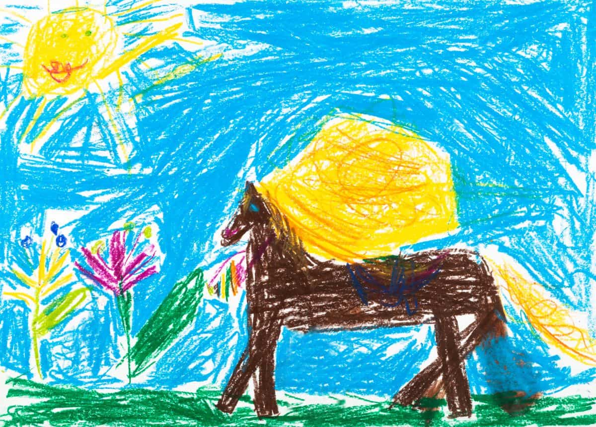 kids horse drawing