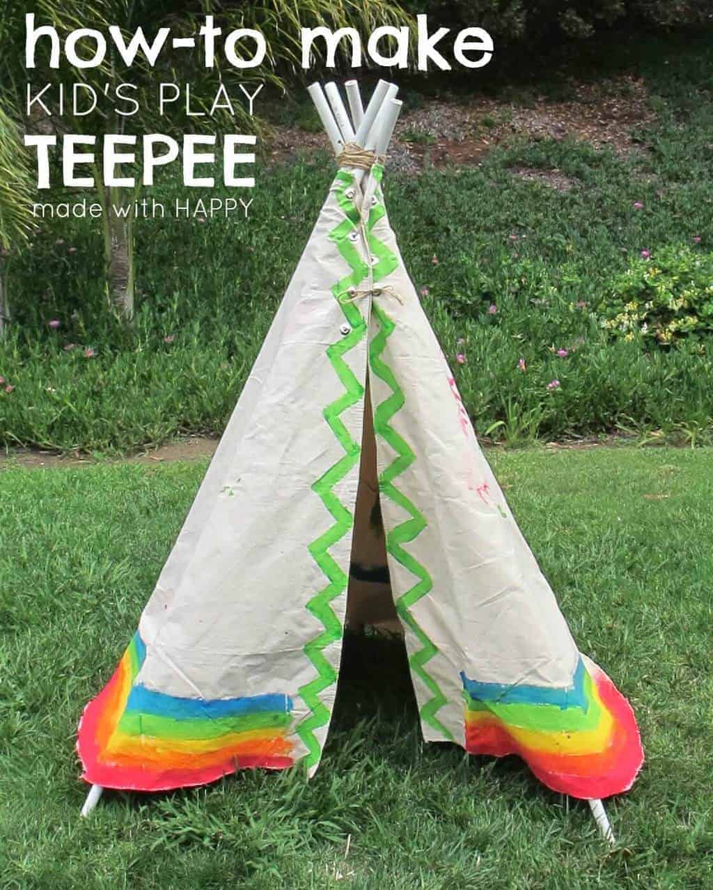 Kids Teepee made from canvas