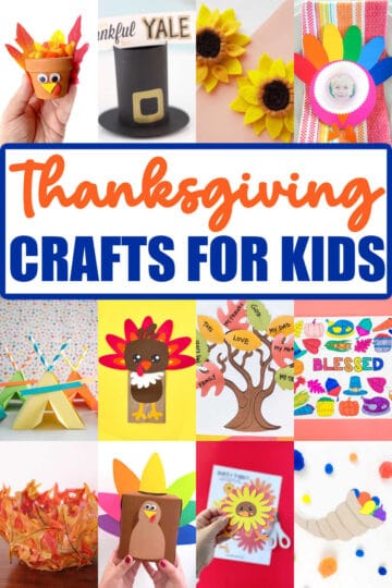Kids Thanksgiving Crafts - Made with HAPPY
