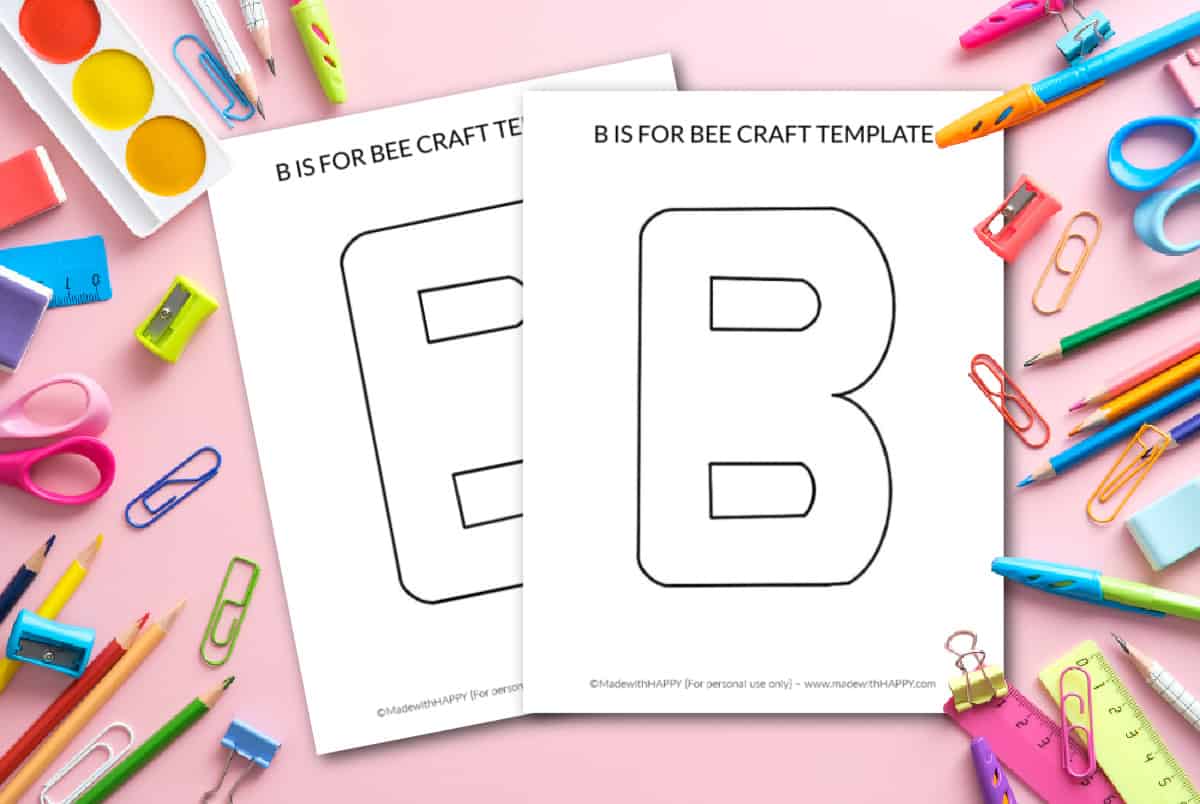 letter b bee craft