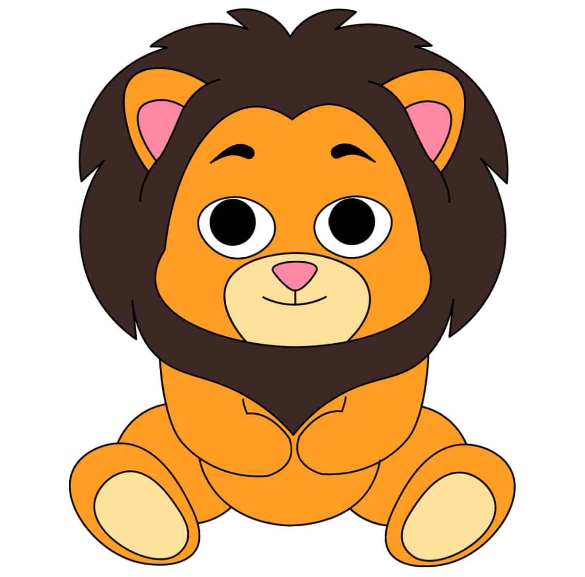 lion. Nature. Drawings. Pictures. Drawings ideas for kids. Easy and simple.