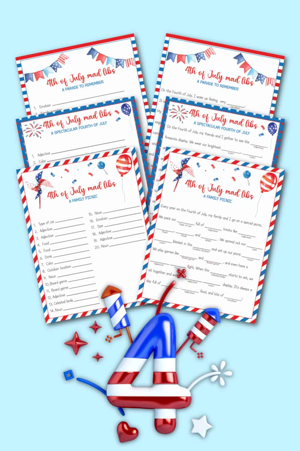 Mad Libs 4th of July