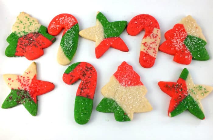 Marble Sugar Cookies | 20+ Holiday Cookies | Christmas Cookie Recipes | www.madewithHAPPY.com