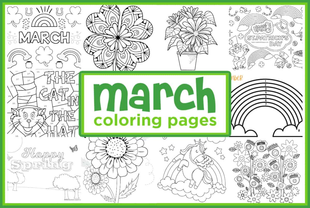march coloring pages