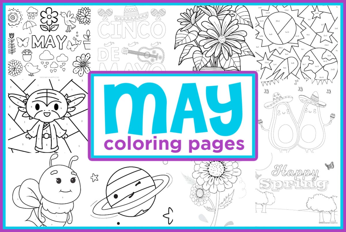 may coloring pages