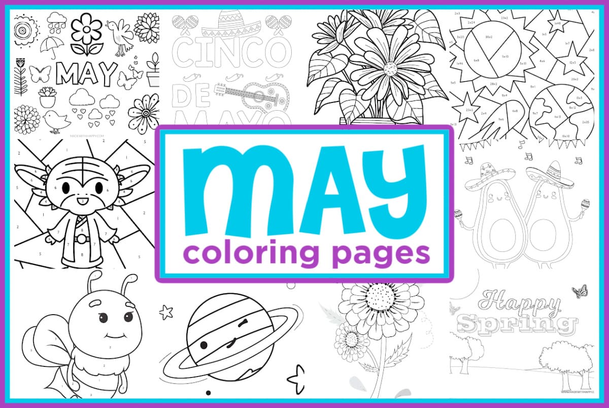 may coloring pages