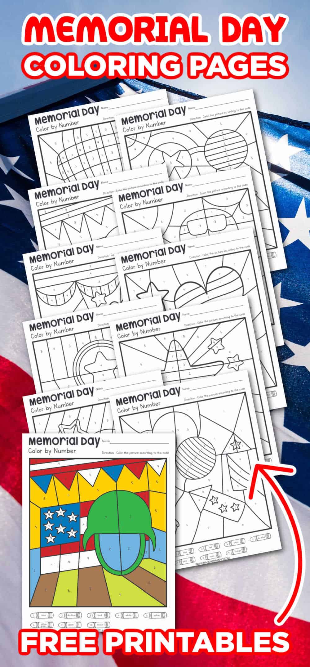 coloring sheets memorial day