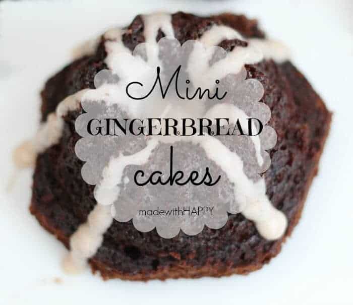 mini gingerbread cakes