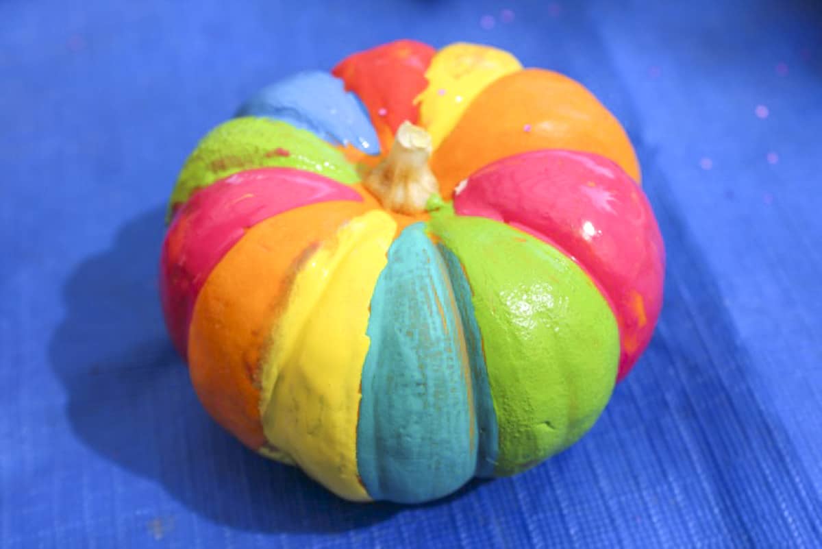 mini painted pumpkin