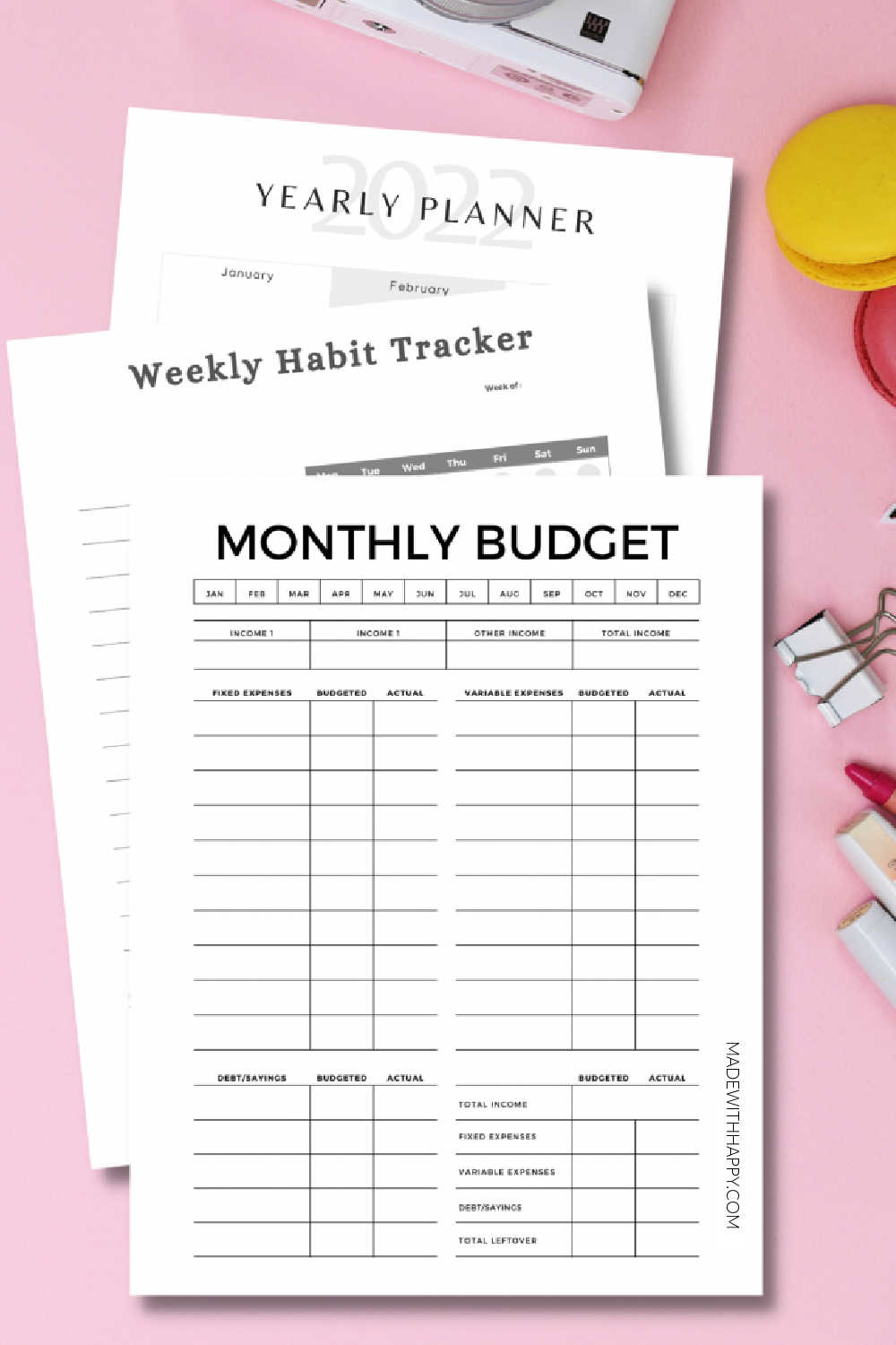 50 Free Planner Printables for You to Organize Your Life