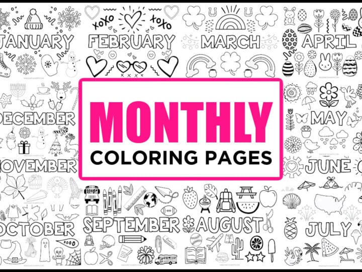 months of the year coloring pages