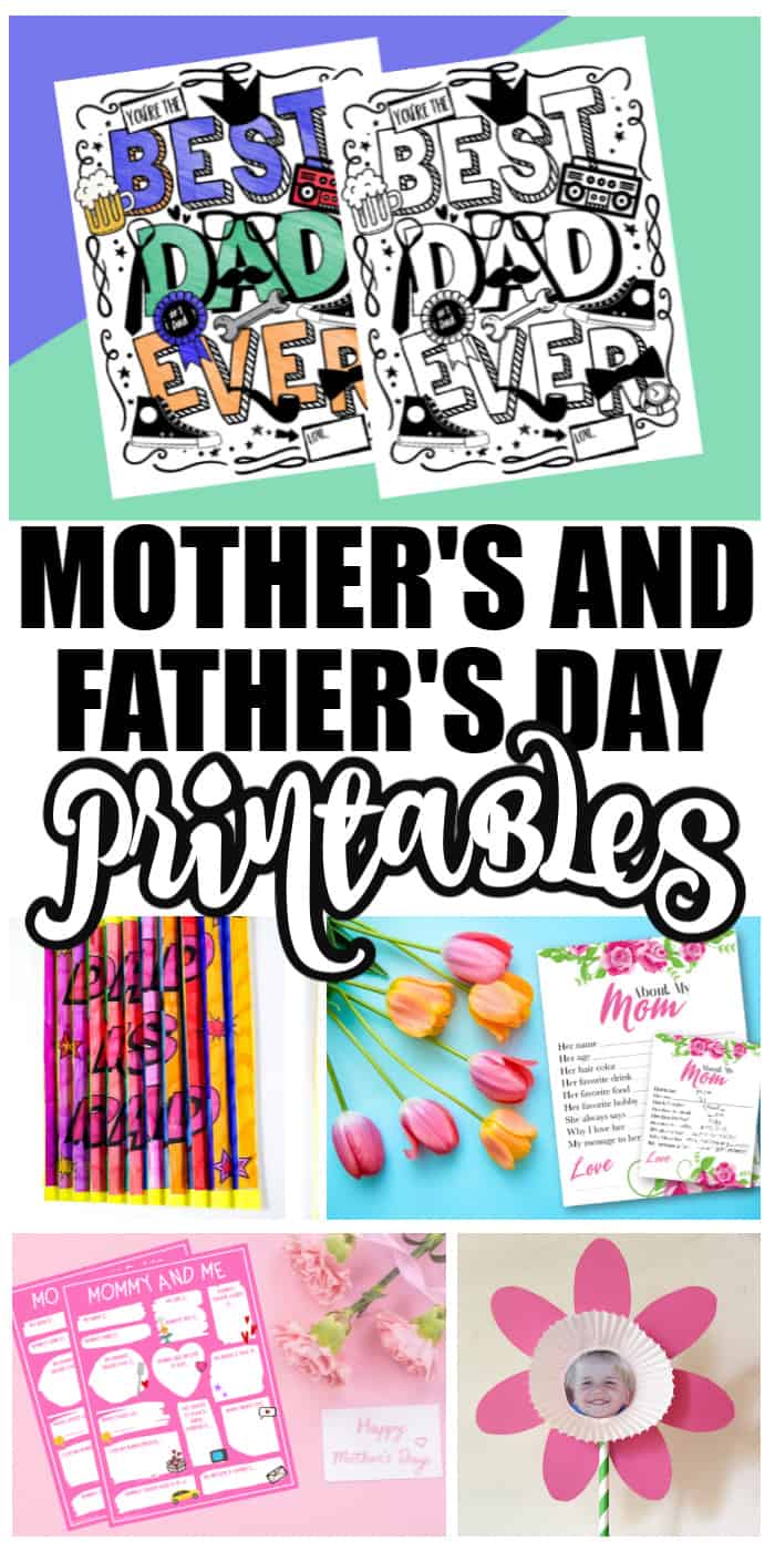 Mother's and Father's Day Printables