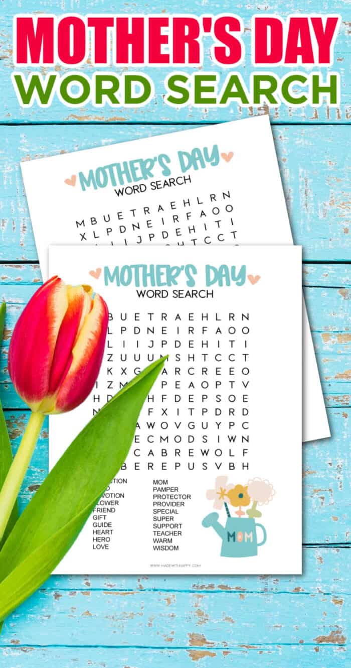 word search mother's day word search mother's day