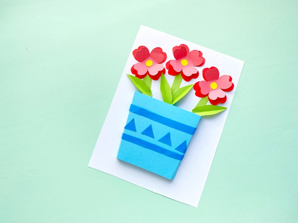 flower pop up card