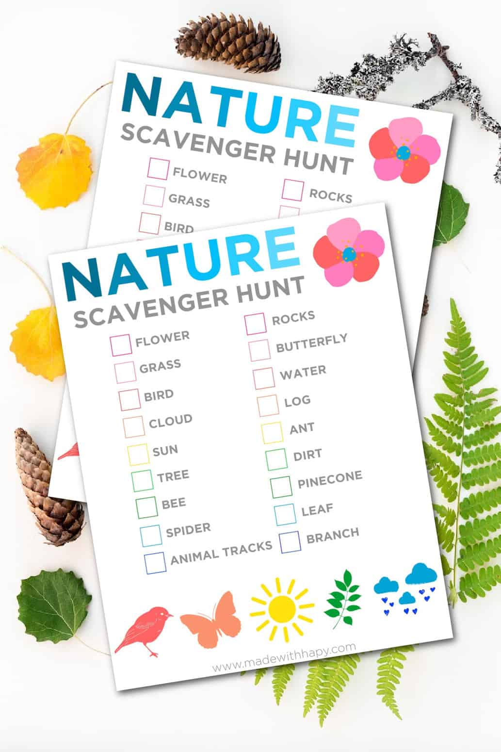 nature scavenger hunt for kids