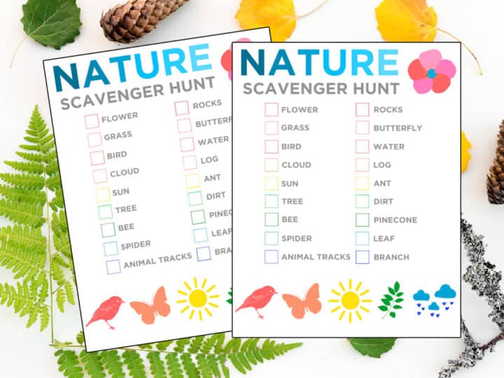 nature scavenger hunt printable