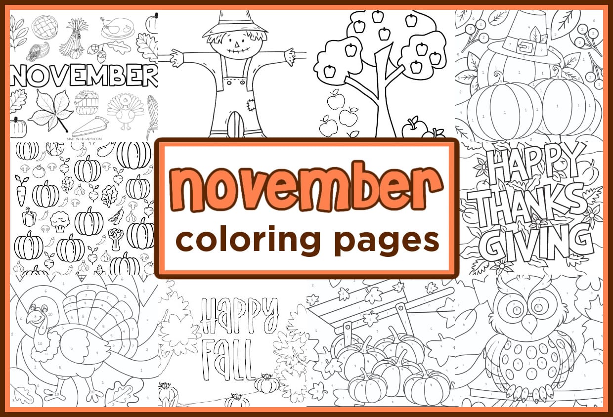 november coloring pages