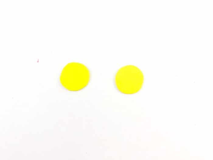 owl craft two yellow circles