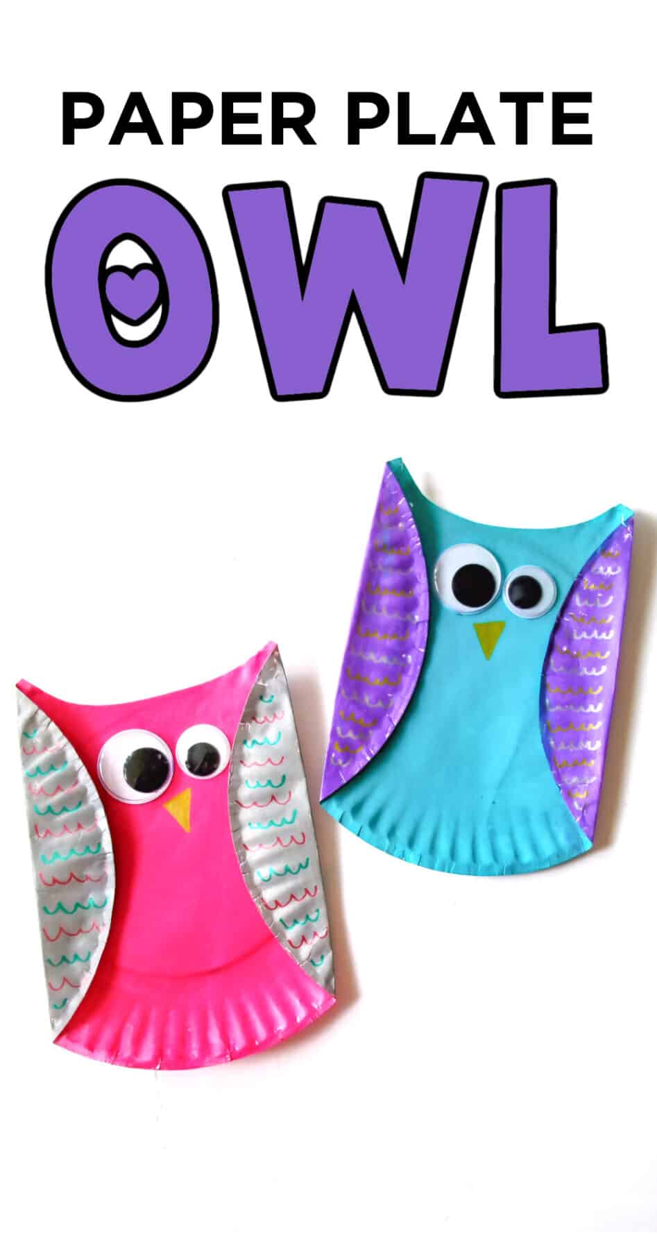 owl paper plate craft