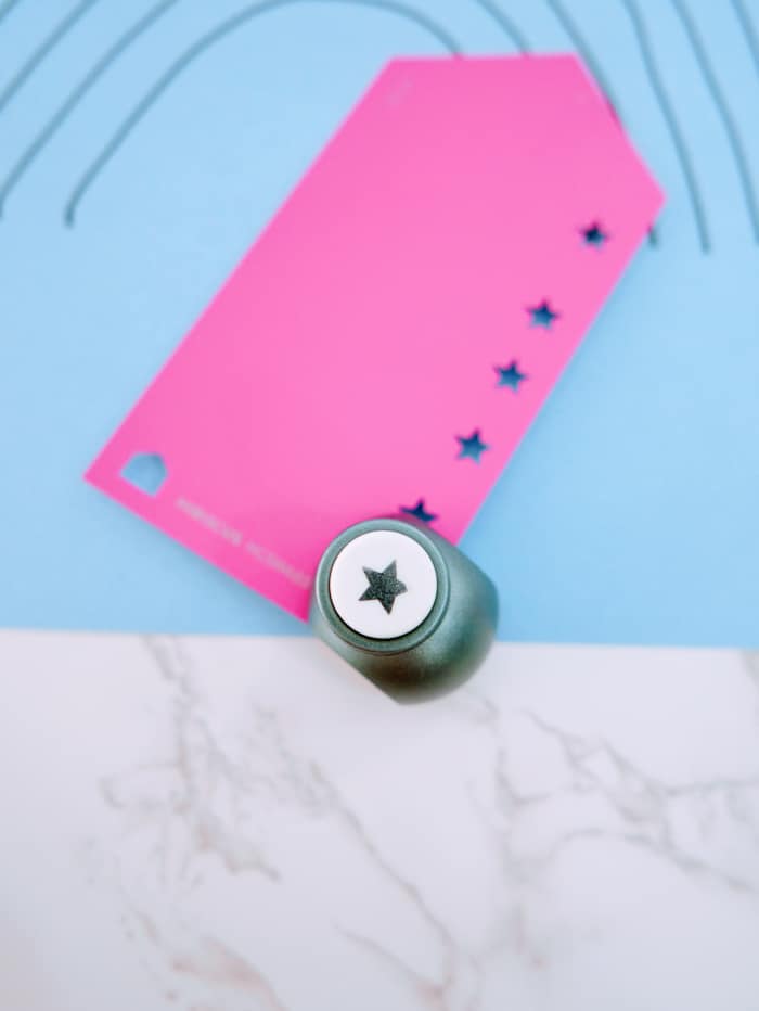 Star shaped paper punch