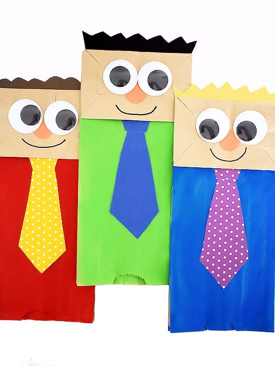 Paper Bag Dad Craft