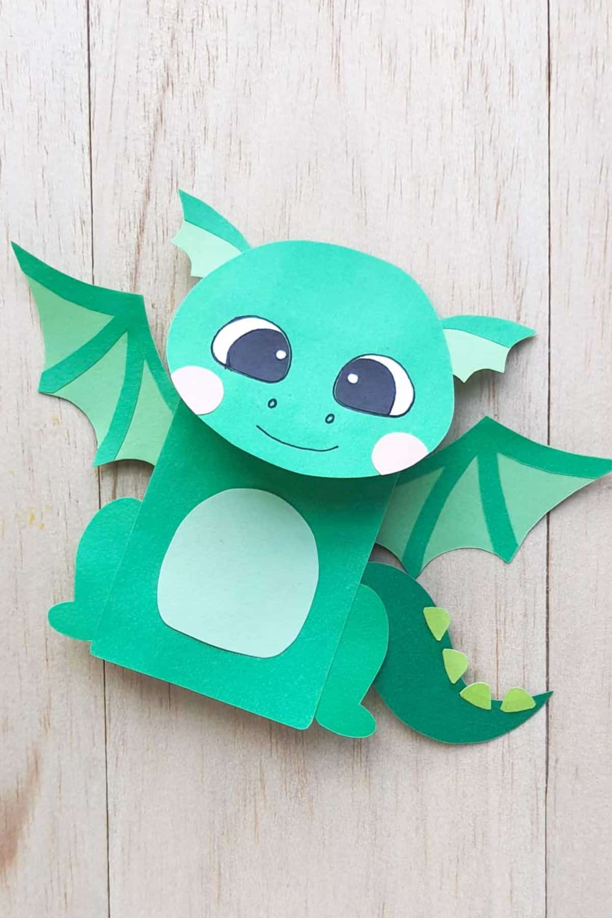 paper bag puppet dragon