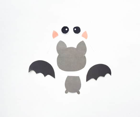Bat Craft - Paper Puppet - Halloween Craft - Made with Happy