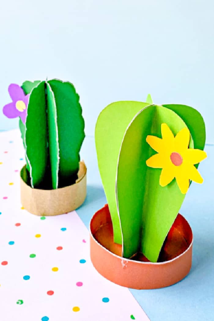 cactus made out of paper
