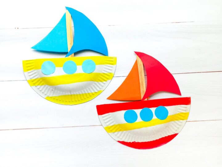 paper plate boat
