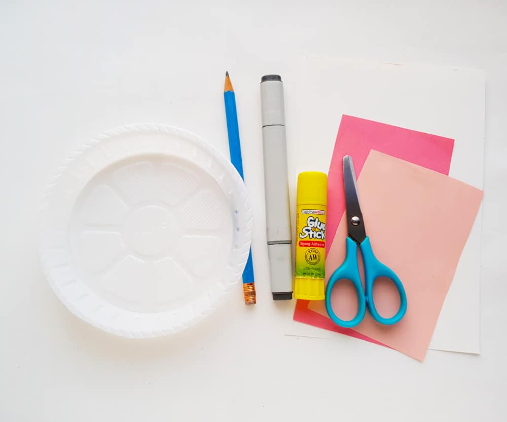paper plate bunny supplies